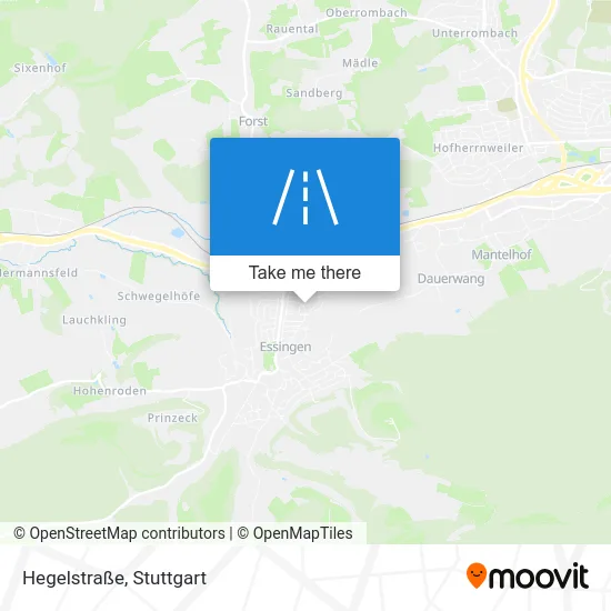 Карта Hegelstraße