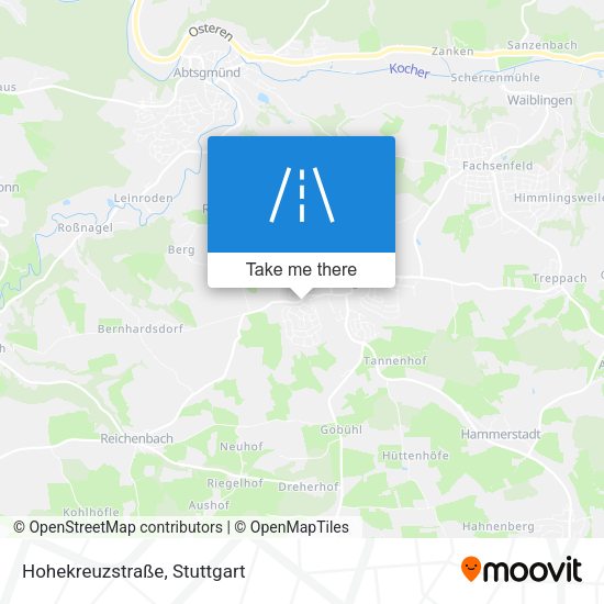 Hohekreuzstraße map