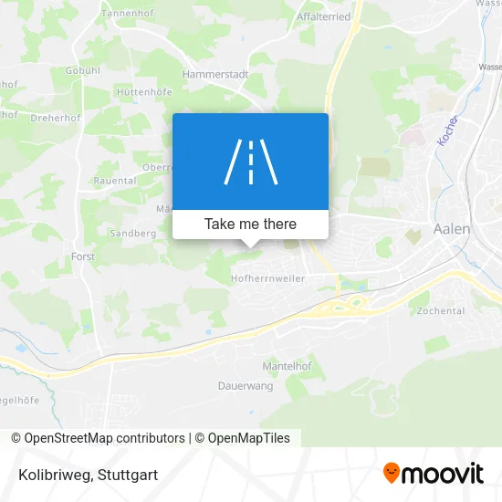 Kolibriweg map