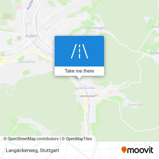Langäckerweg map