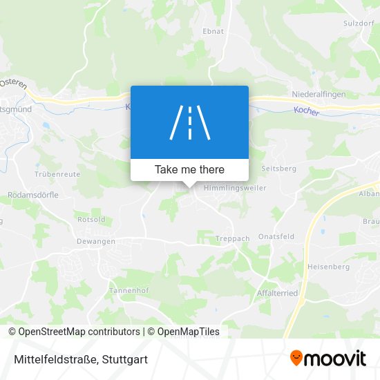 Mittelfeldstraße map