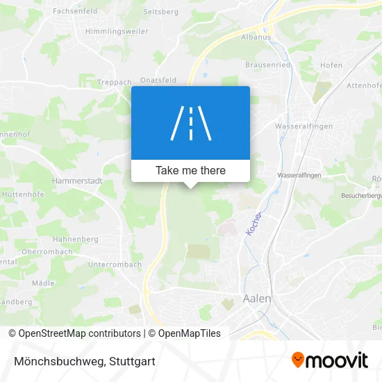 Карта Mönchsbuchweg