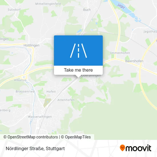 Карта Nördlinger Straße