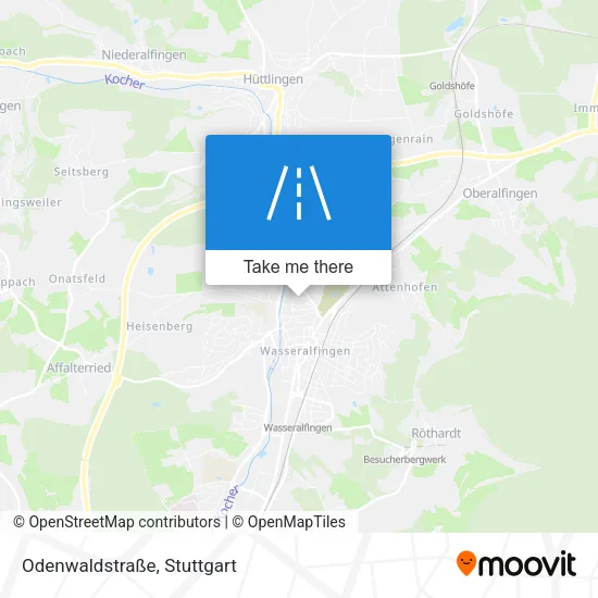 Карта Odenwaldstraße