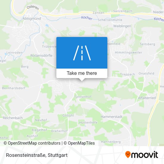 Rosensteinstraße map