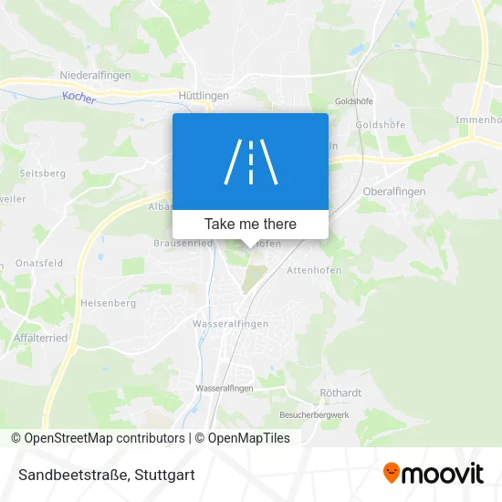 Карта Sandbeetstraße