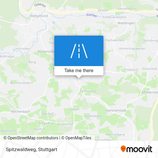 Карта Spitzwaldweg