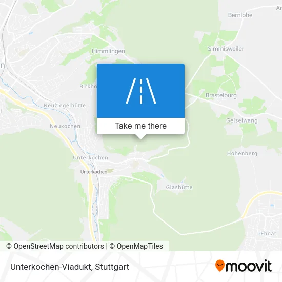 Карта Unterkochen-Viadukt