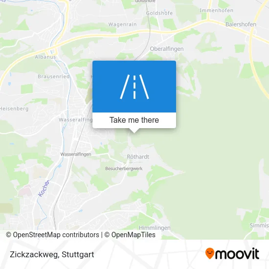 Карта Zickzackweg