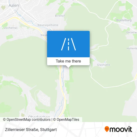 Карта Zillerrieser Straße