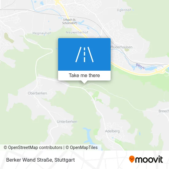 Карта Berker Wand Straße