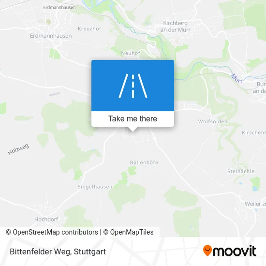 Карта Bittenfelder Weg
