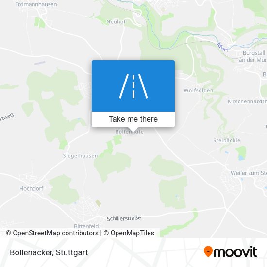 Böllenäcker map
