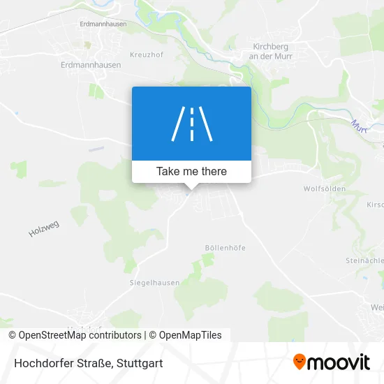 Карта Hochdorfer Straße