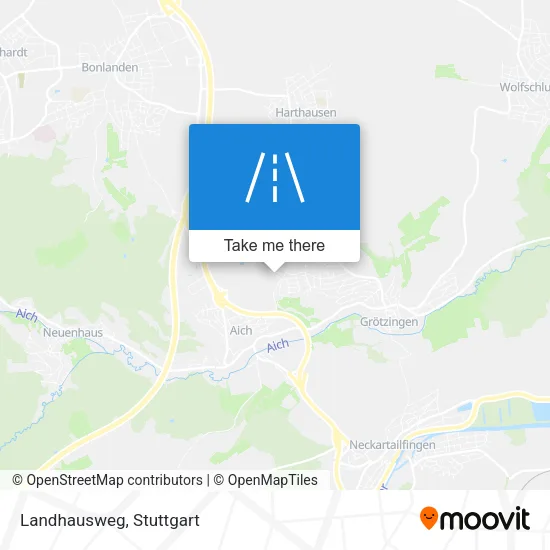 Landhausweg map