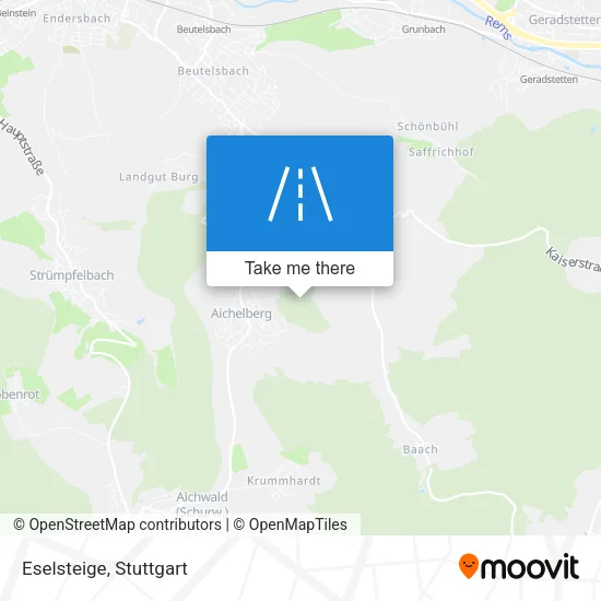 Карта Eselsteige