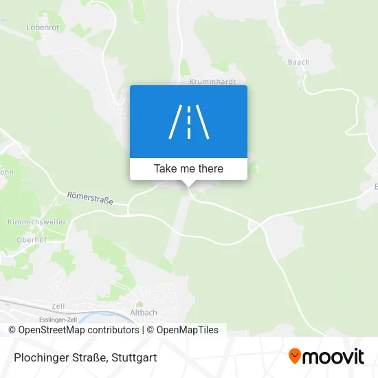 Карта Plochinger Straße