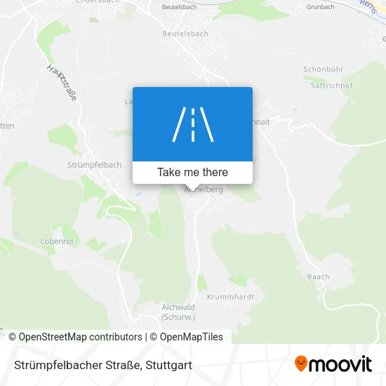 Карта Strümpfelbacher Straße