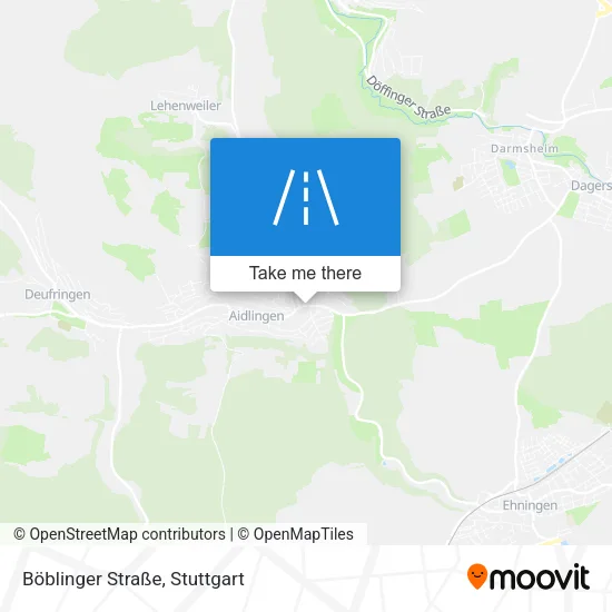 Карта Böblinger Straße