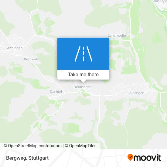 Bergweg map