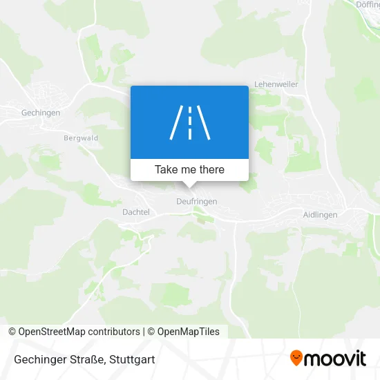 Карта Gechinger Straße