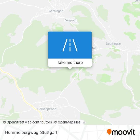 Hummelbergweg map