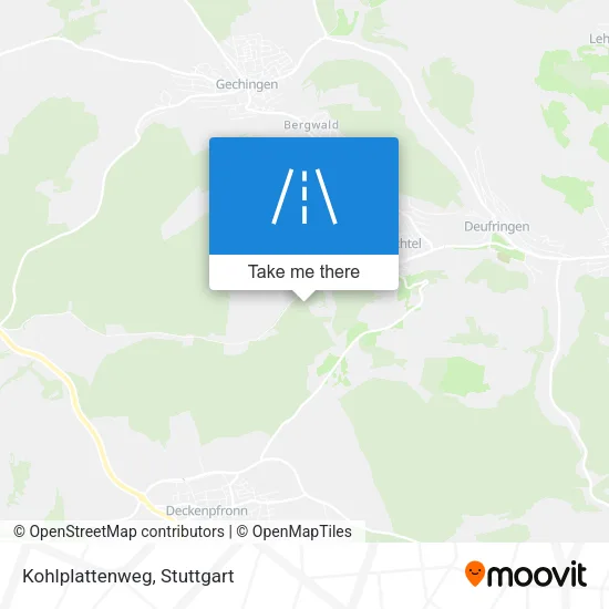 Карта Kohlplattenweg