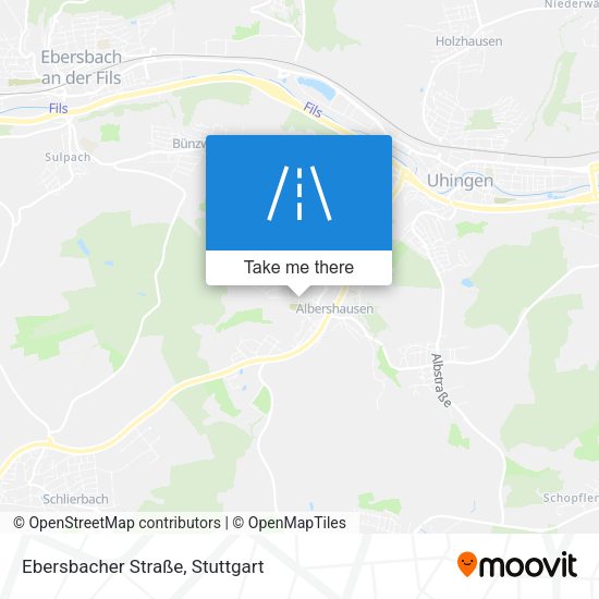 Ebersbacher Straße map