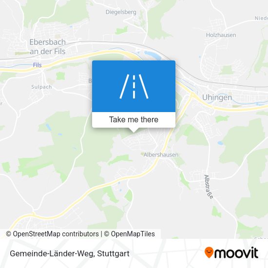 Gemeinde-Länder-Weg map