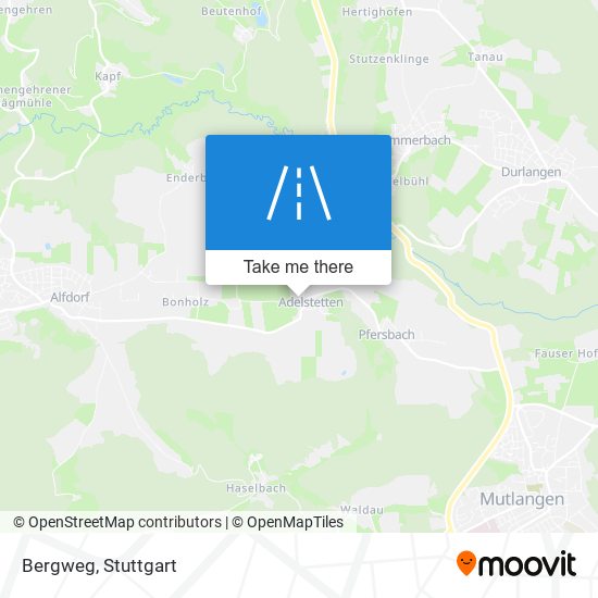 Bergweg map