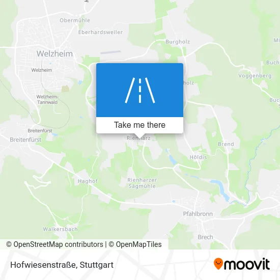 Карта Hofwiesenstraße