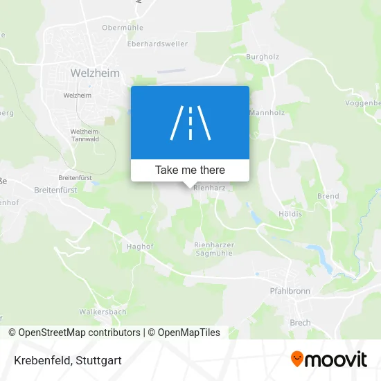 Карта Krebenfeld