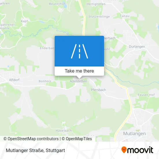 Карта Mutlanger Straße