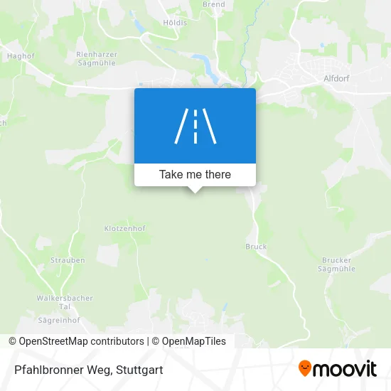 Карта Pfahlbronner Weg