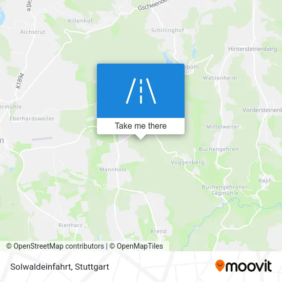 Карта Solwaldeinfahrt