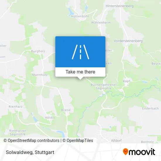 Карта Solwaldweg