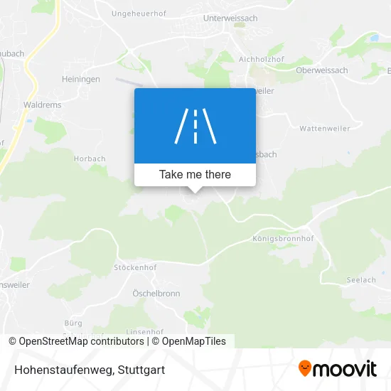 Карта Hohenstaufenweg