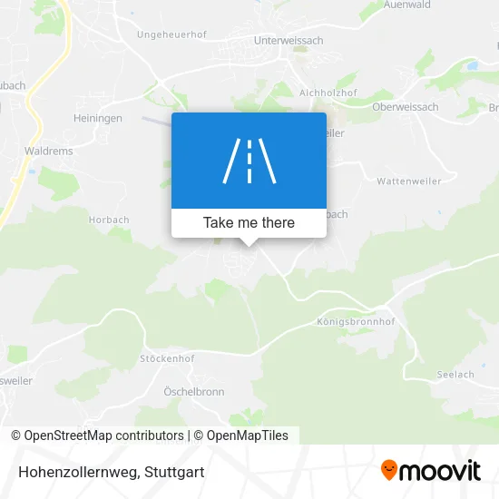 Карта Hohenzollernweg