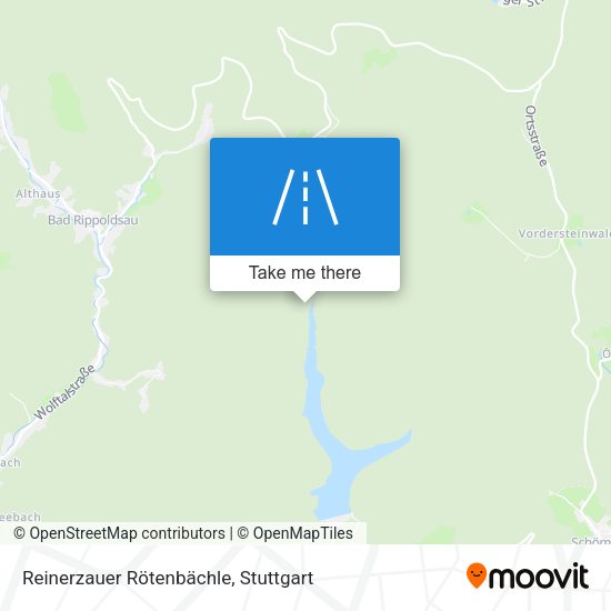 Reinerzauer Rötenbächle map