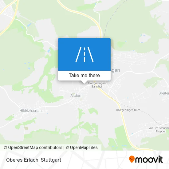 Карта Oberes Erlach