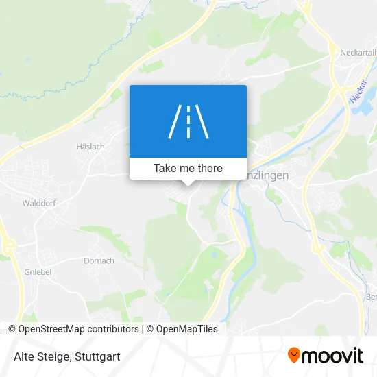 Карта Alte Steige
