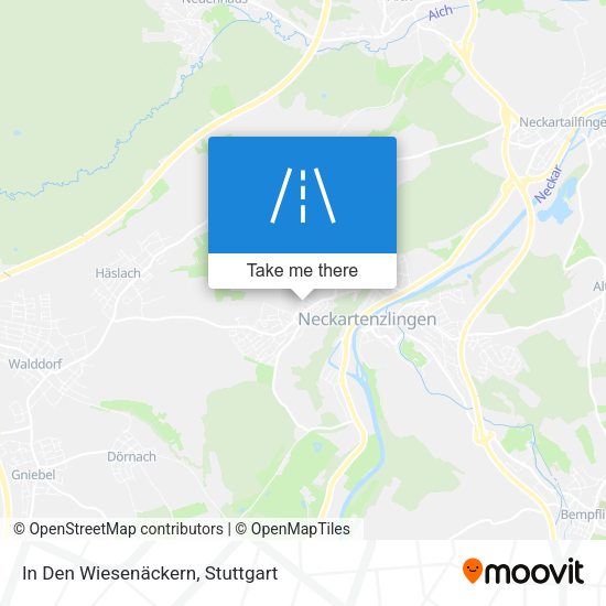 In Den Wiesenäckern map