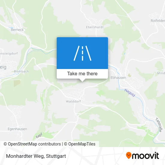 Карта Monhardter Weg