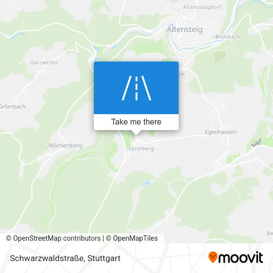 Карта Schwarzwaldstraße