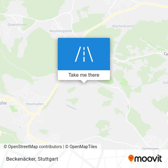 Beckenäcker map