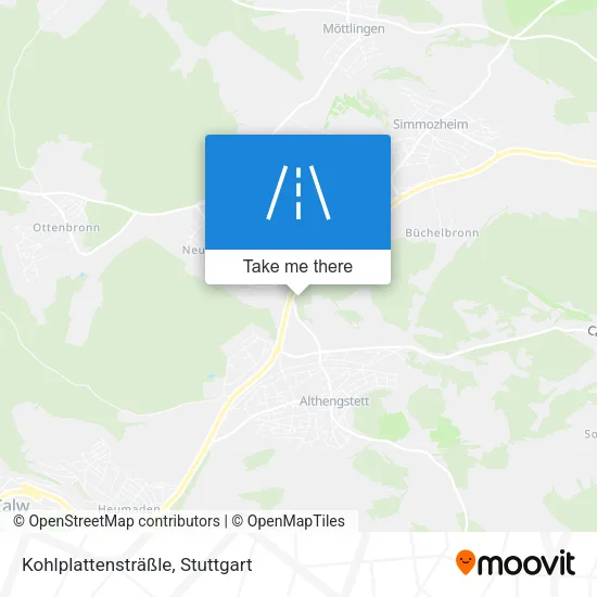 Карта Kohlplattensträßle