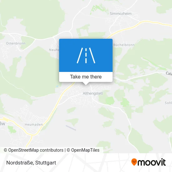 Карта Nordstraße