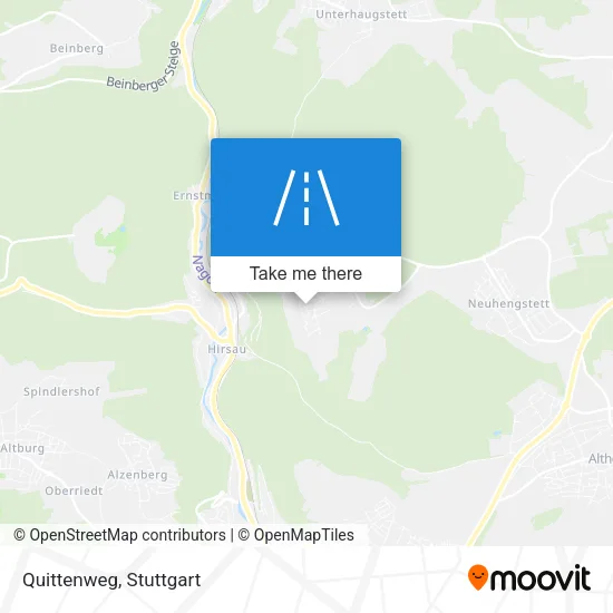 Quittenweg map
