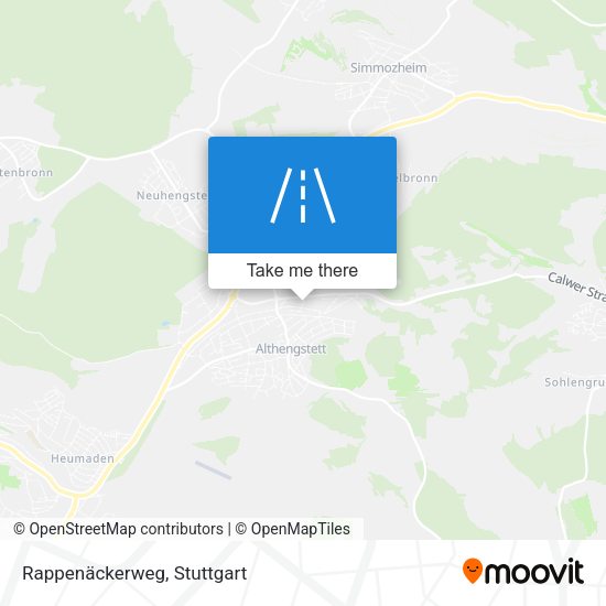Rappenäckerweg map