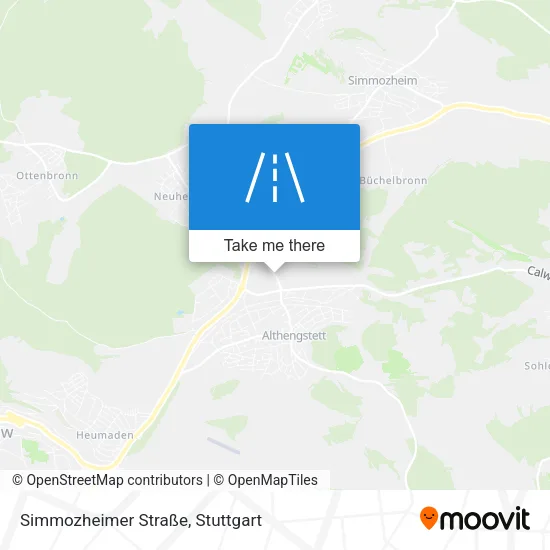 Карта Simmozheimer Straße